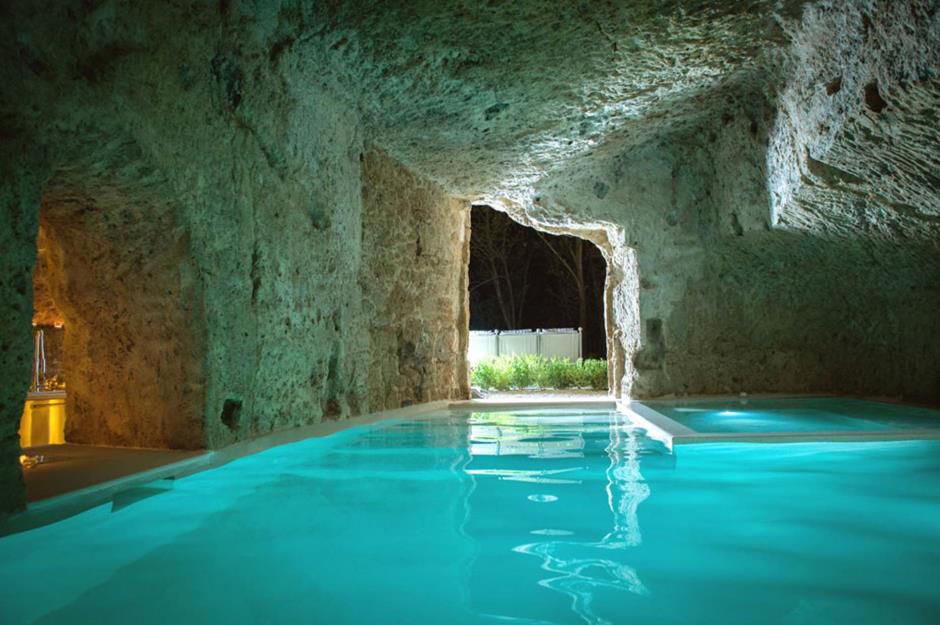 Earthy Vibes Indoor Pool
