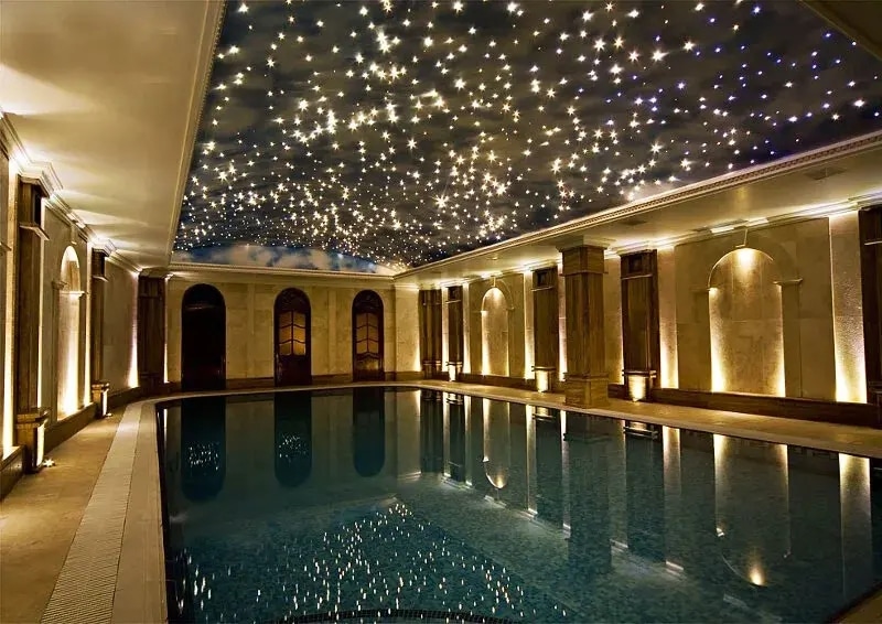 Ceiling-Customized Indoor Swimming Pool Design