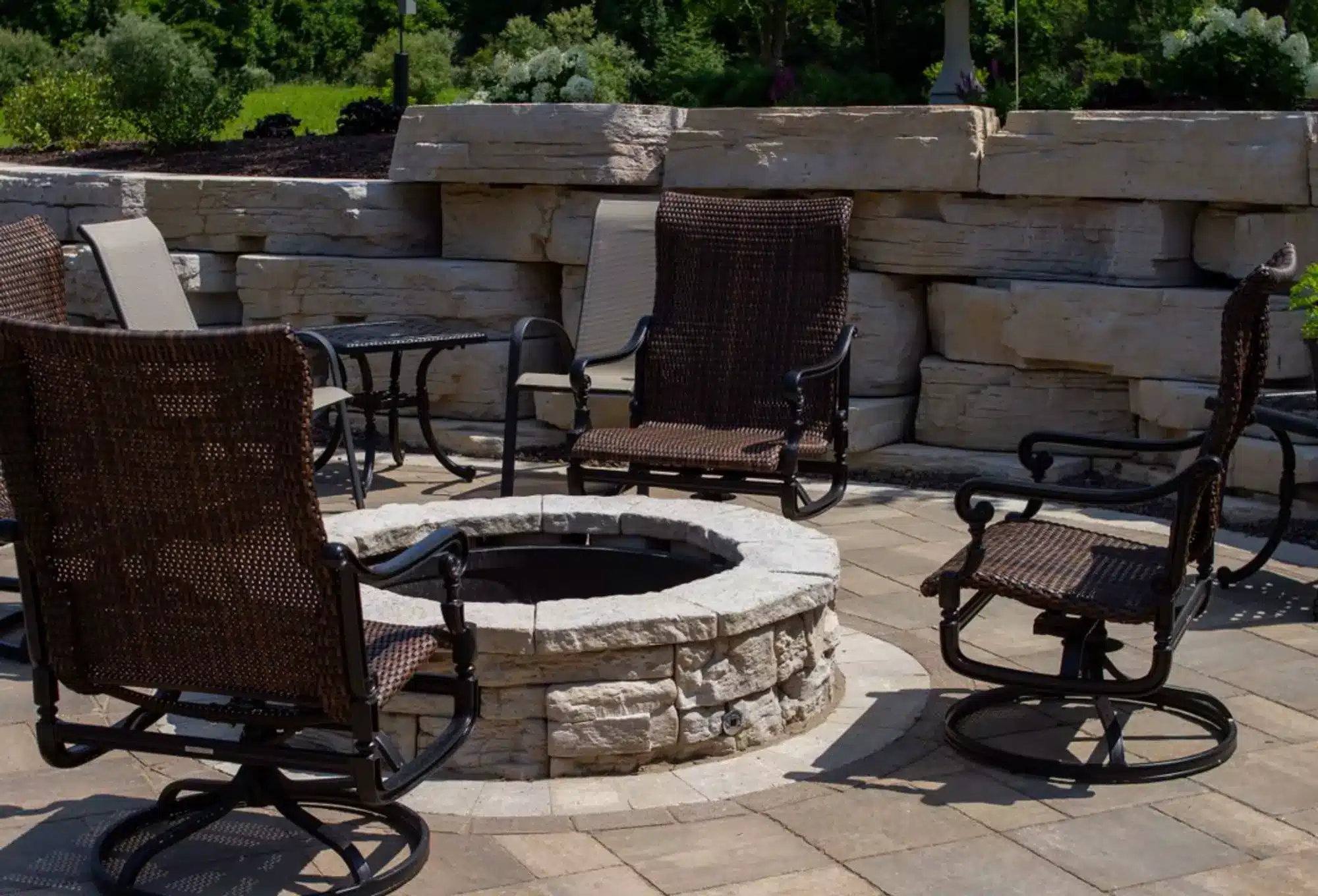 Stone fire pits come in various types