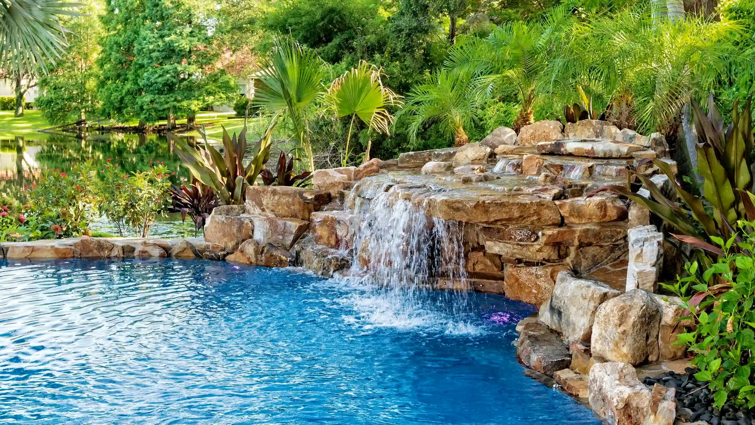 Plan Carefully Before Constructing a Pool Waterfall