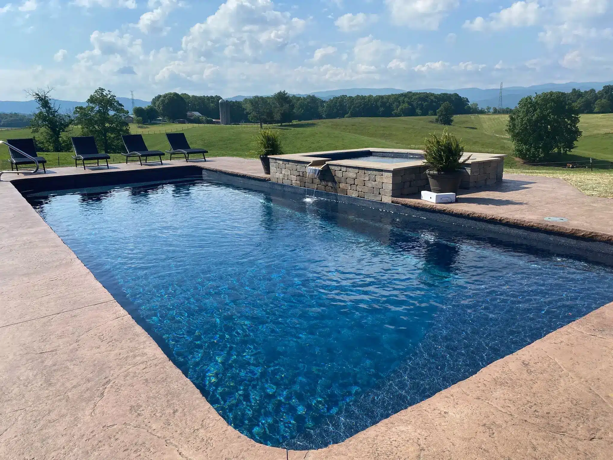 Find out the size, shape, and depth of the pool.